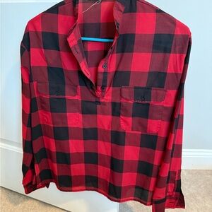 BB Dakota Red and Black Checkered Shirt